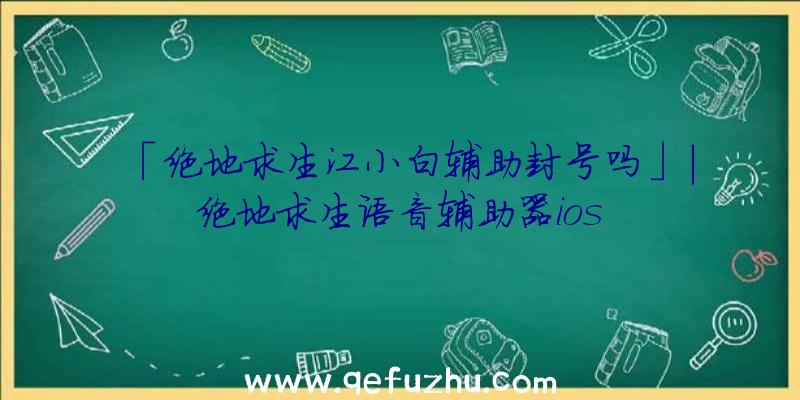 「绝地求生江小白辅助封号吗」|绝地求生语音辅助器ios